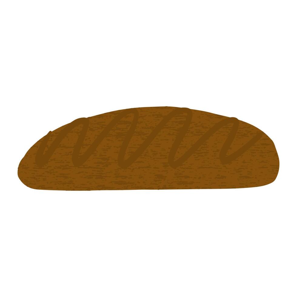 Brown Chocolate Bread and Pastry Illustration Perfect for Baking Cafe Elements and Bakery Designs vector