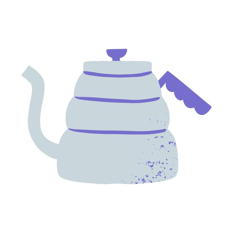Hand drawn cafe element coffee drip kettle illustration vector