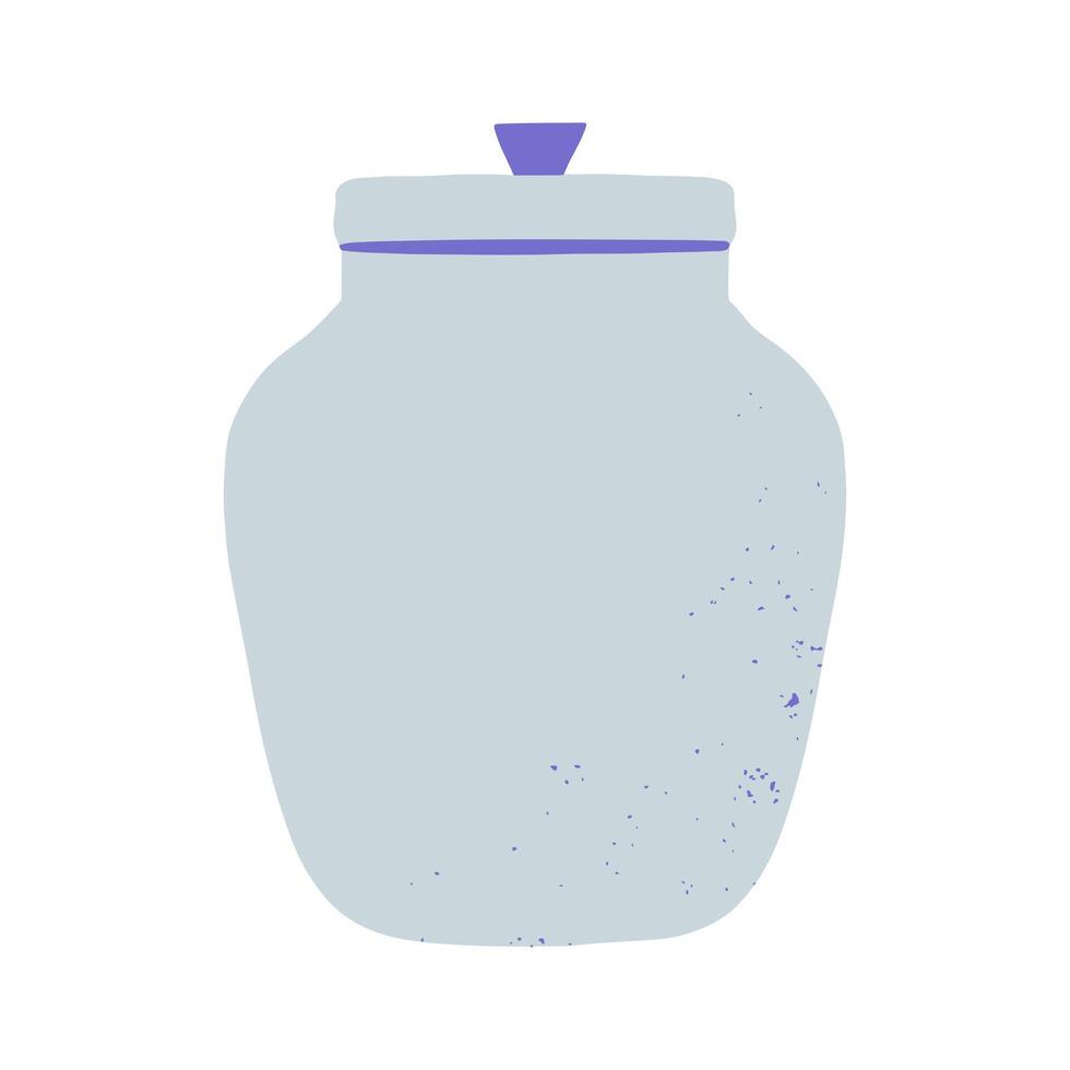 Kitchen cooking utensil spice storage container icon illustration. Baking bakery and pastry stuff element vector