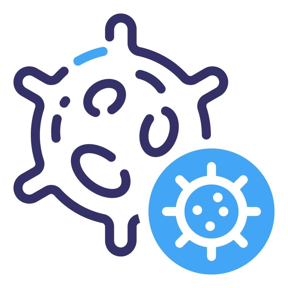 Coronavirus line icon vector