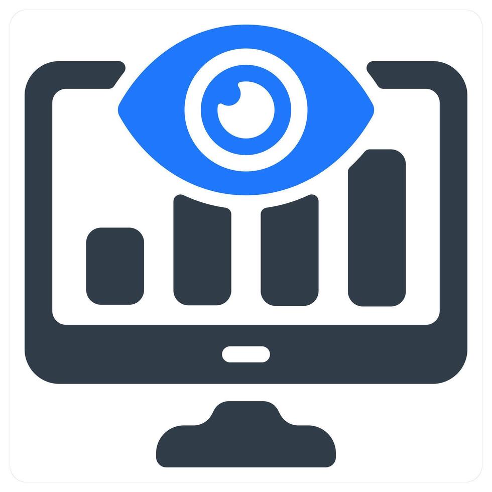 Online Presentation icon concept vector