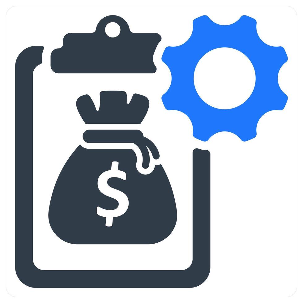 Budget Management icon concept vector