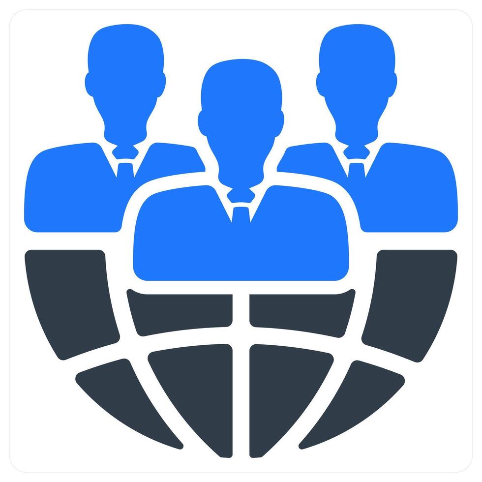 Global Business icon concept vector