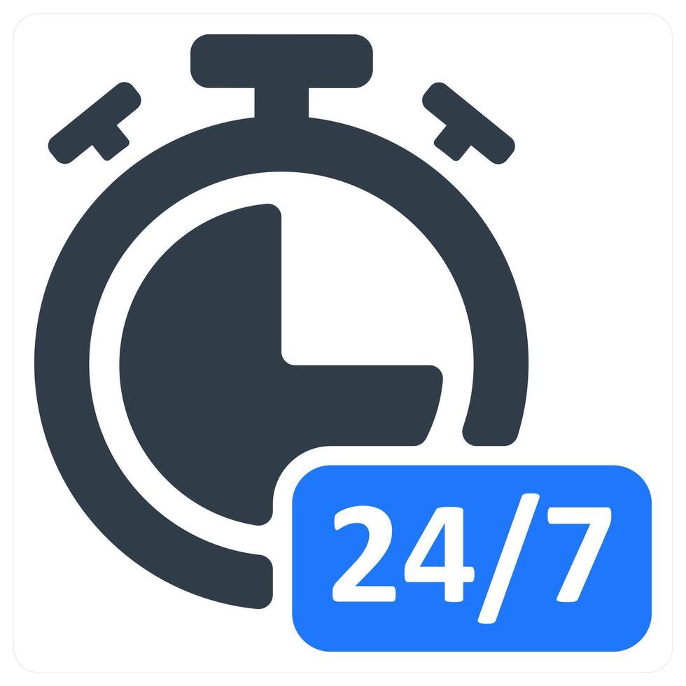 All Day Service icon concept vector
