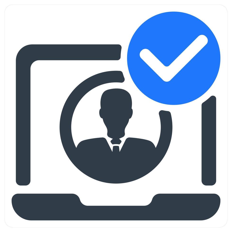 Account Verify icon concept vector