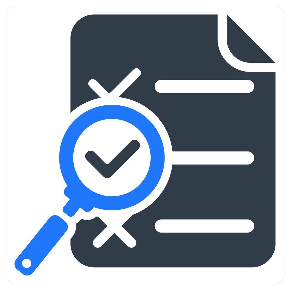 Search Report icon concept vector