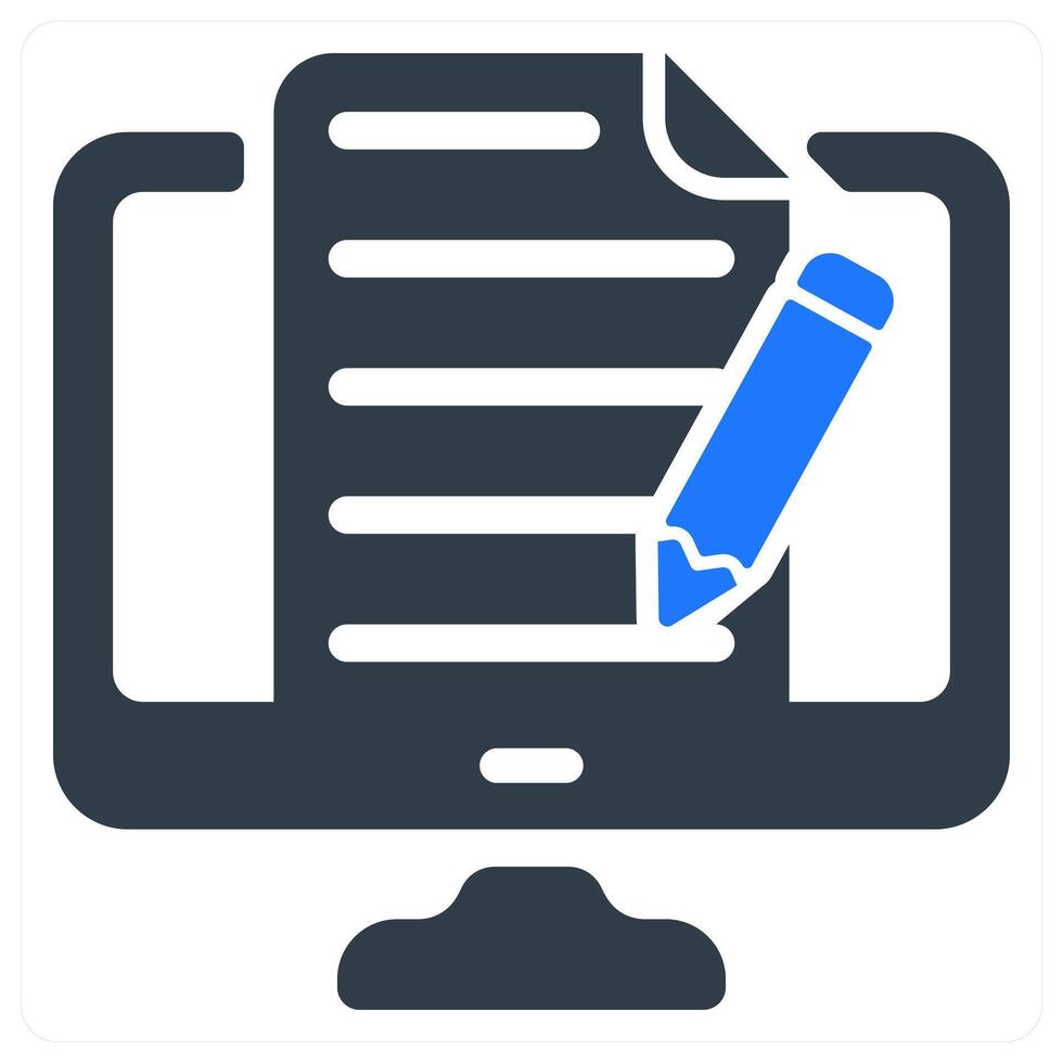 Copywriting icon concept vector