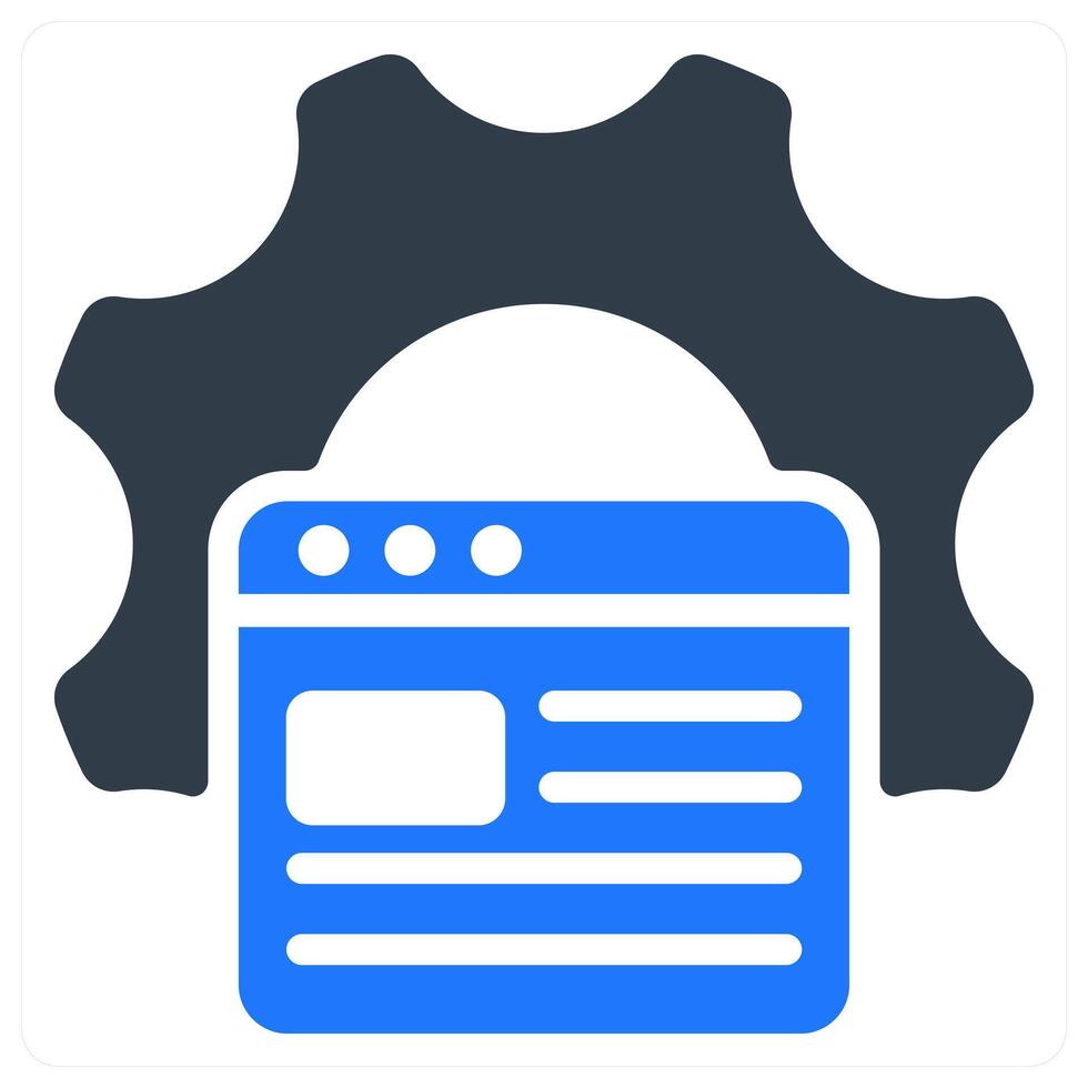 Website Optimisation icon concept vector