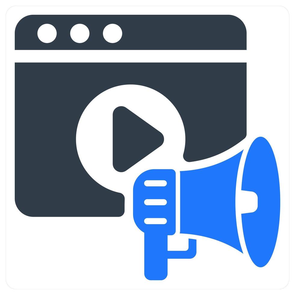 Advertising icon concept vector