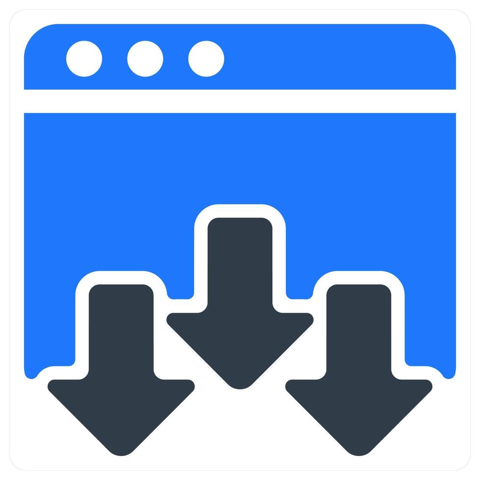 Landing Page icon concept vector