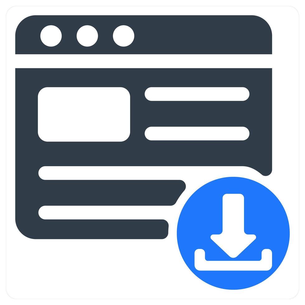 Download Website icon concept vector
