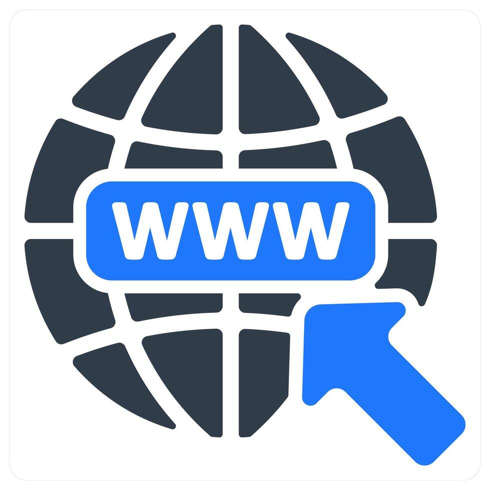 Find Web Address icon concept vector