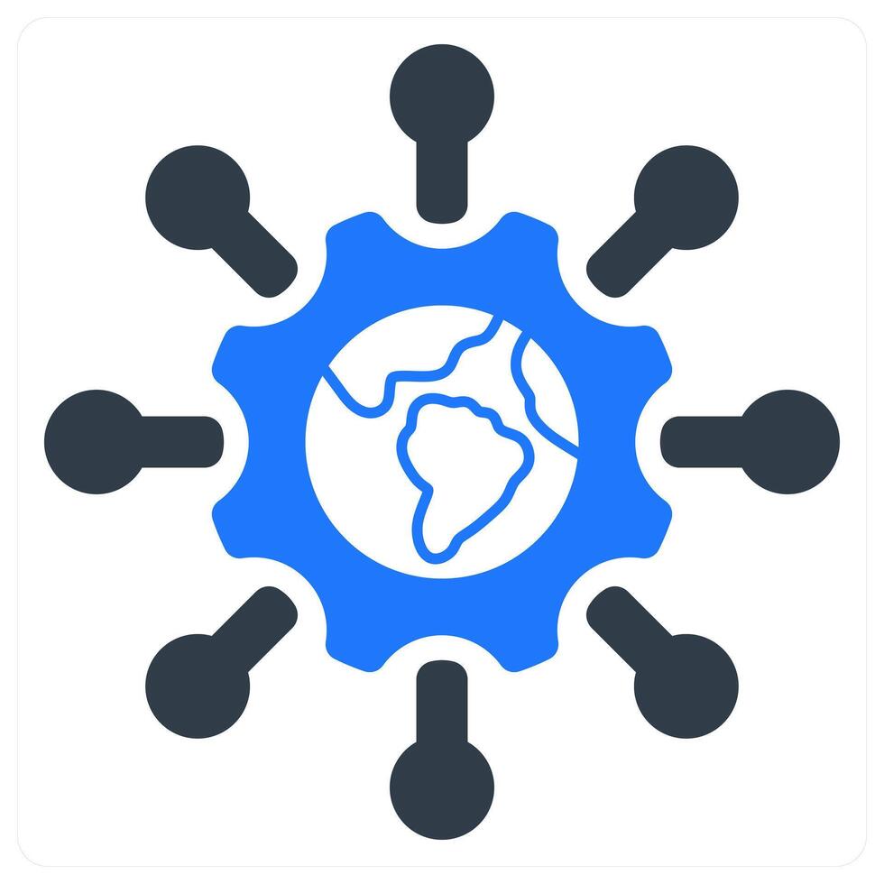 Pay Per Click icon concept in blue vector