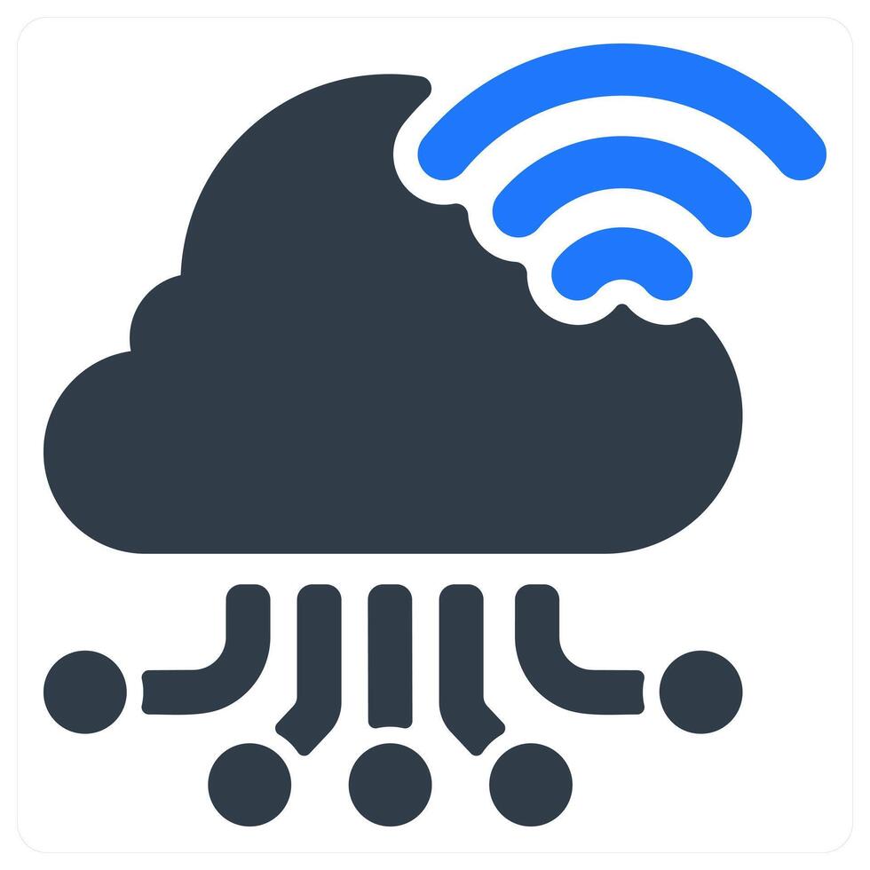 Cloud Data Report icon concept vector