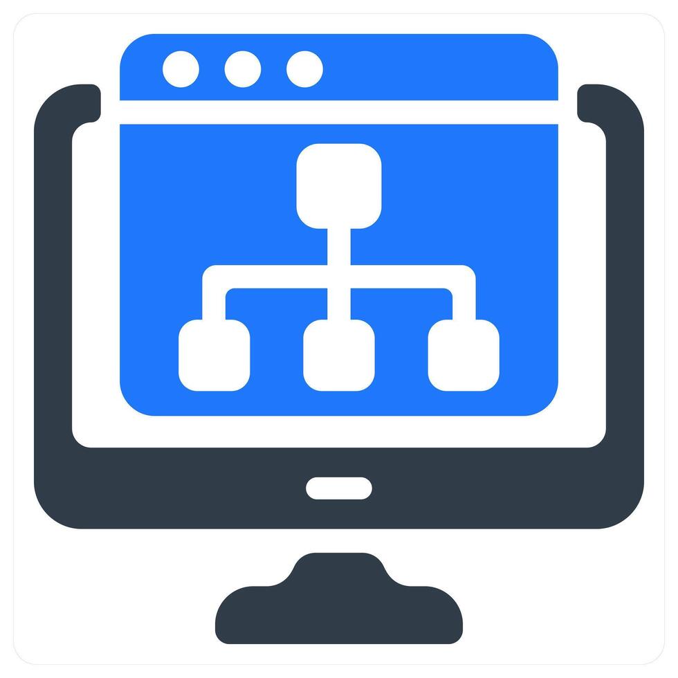Refine Webpage icon concept vector