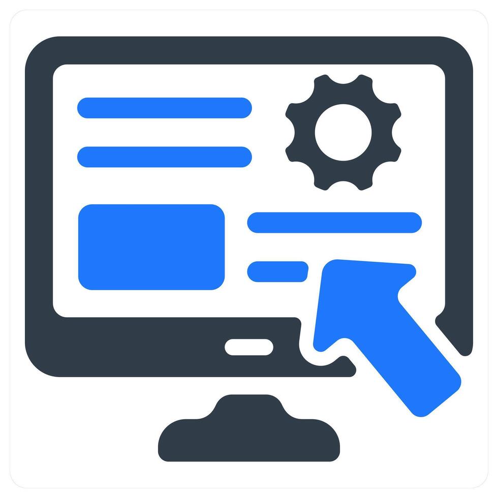 Optimization icon concept vector