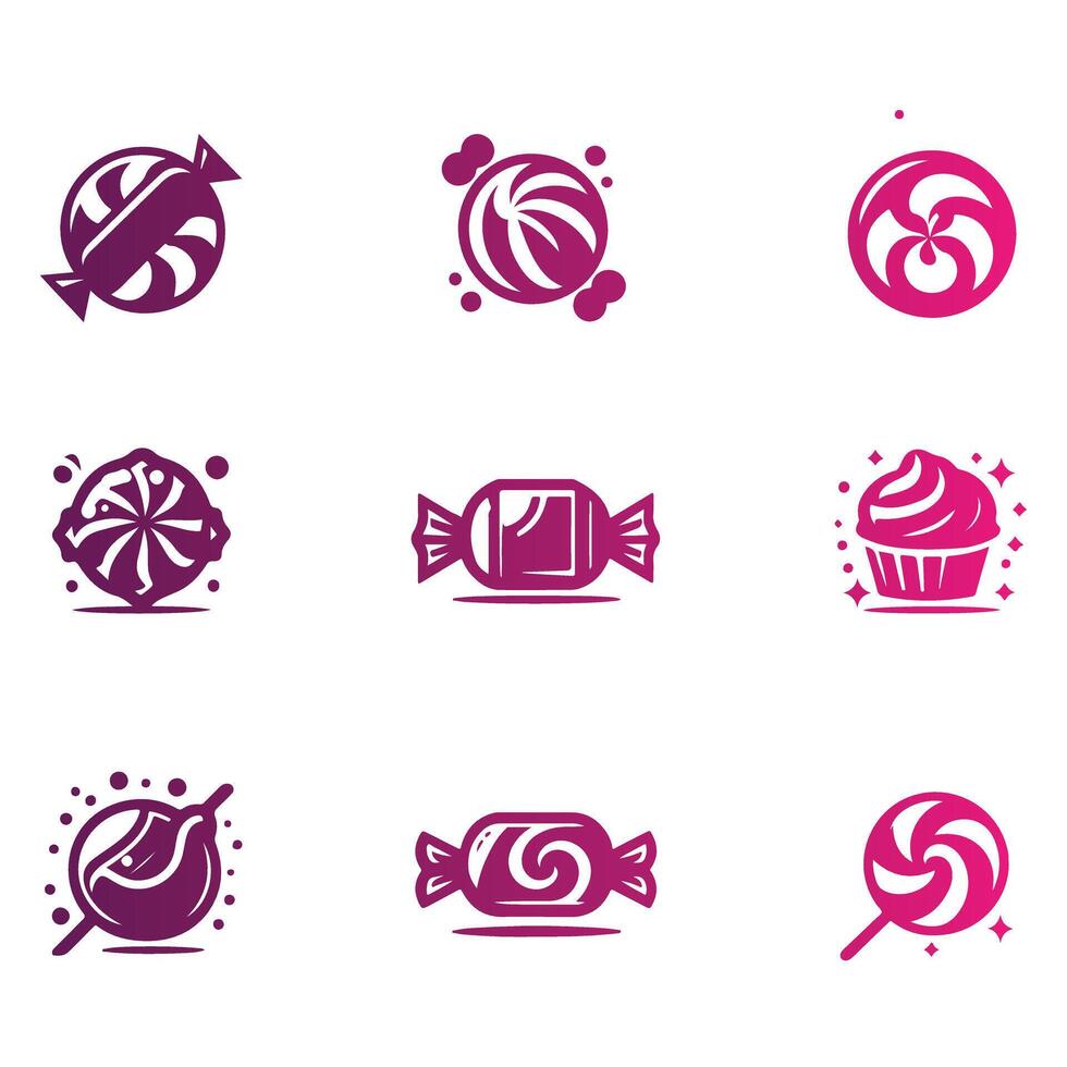 M And Ms Candy Collection Logo Design vector