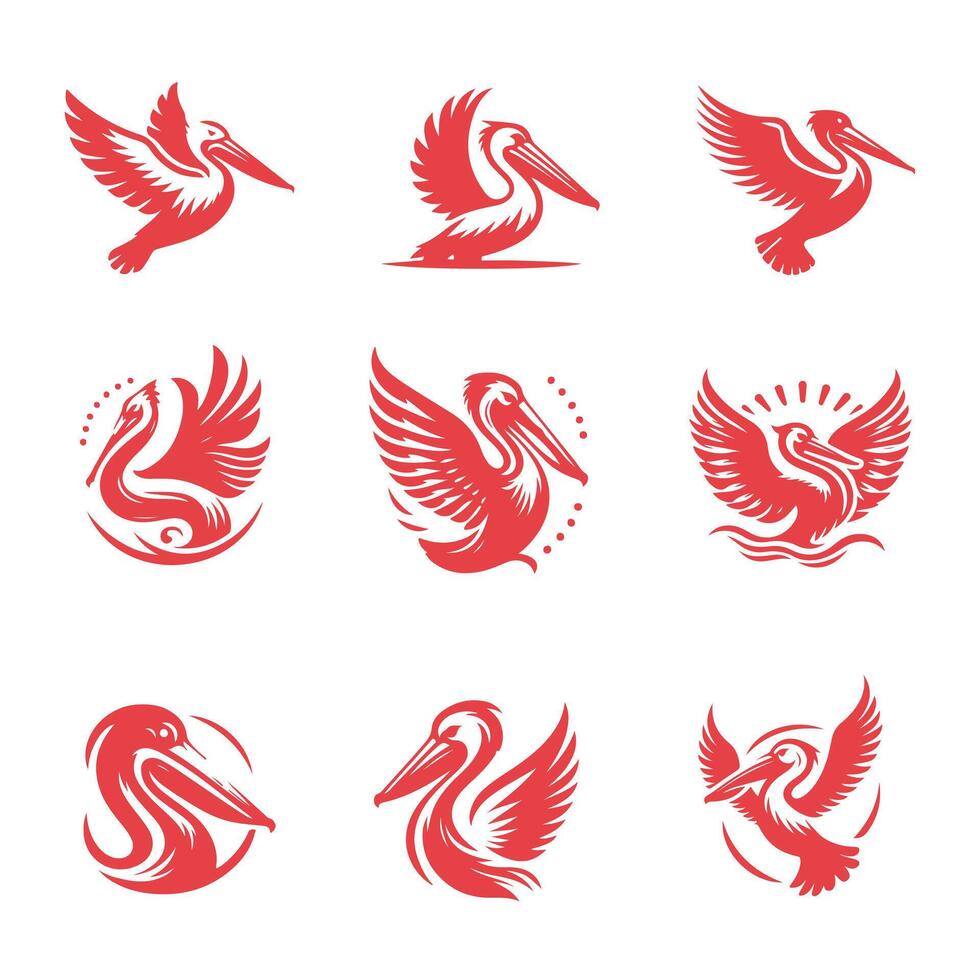 Dalmatian Pelican Collection Logo vector