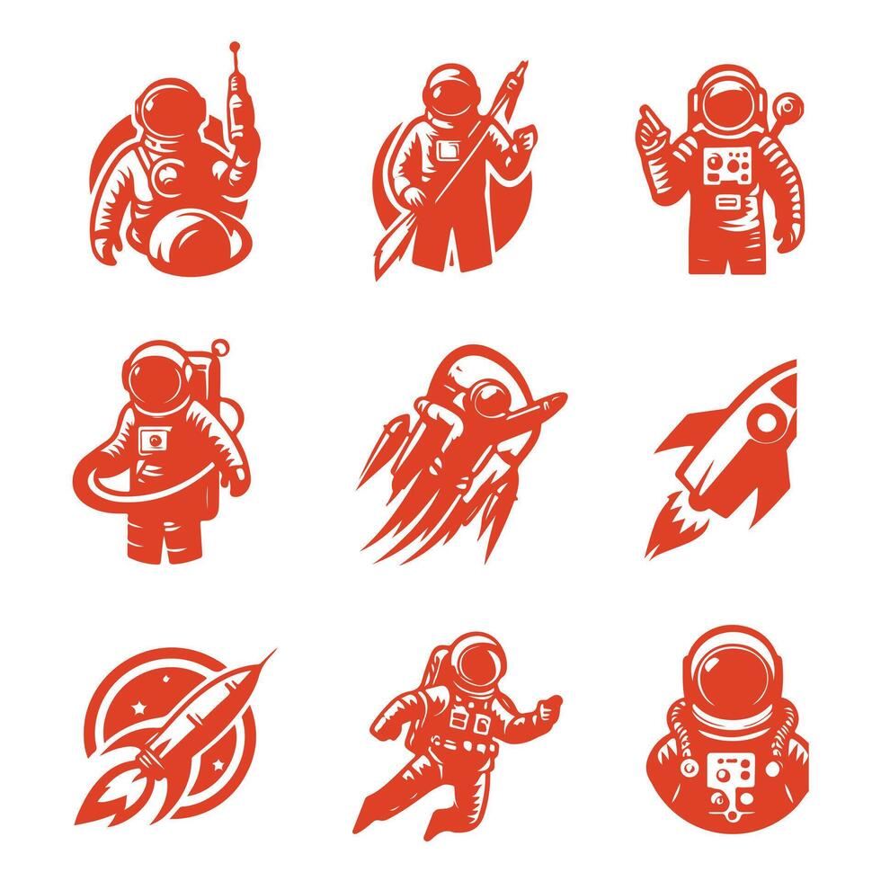 Alan Shepard Astronaut Collection Design vector