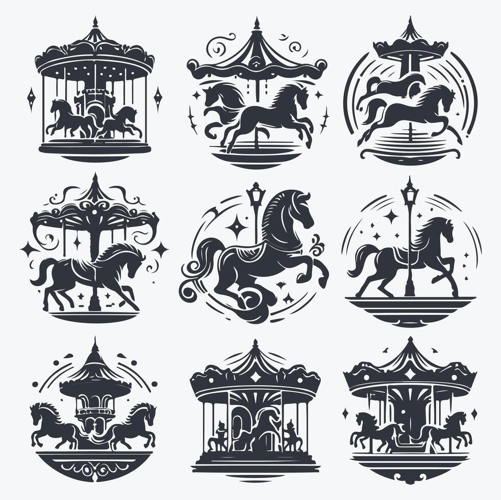 Carousel Dreams collection logo vector