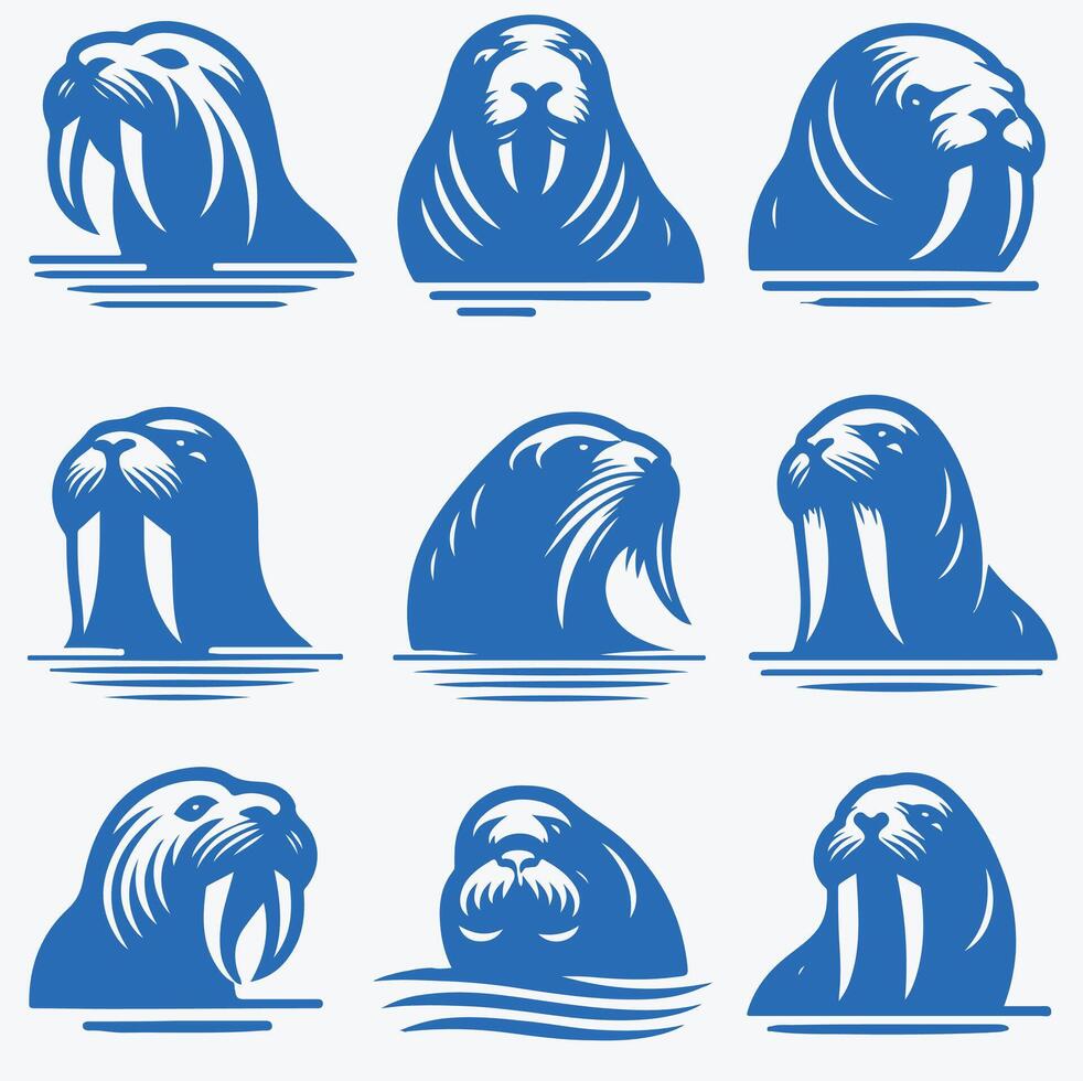Walrus Ridge collection logo vector