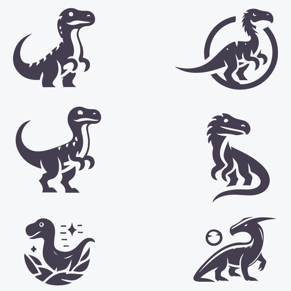 Jurassic Blossom collection logo vector