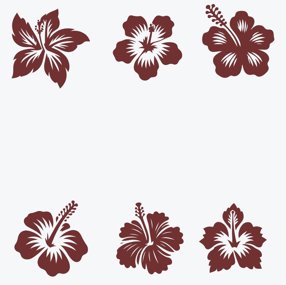 Hibiscus Glow collection logo vector