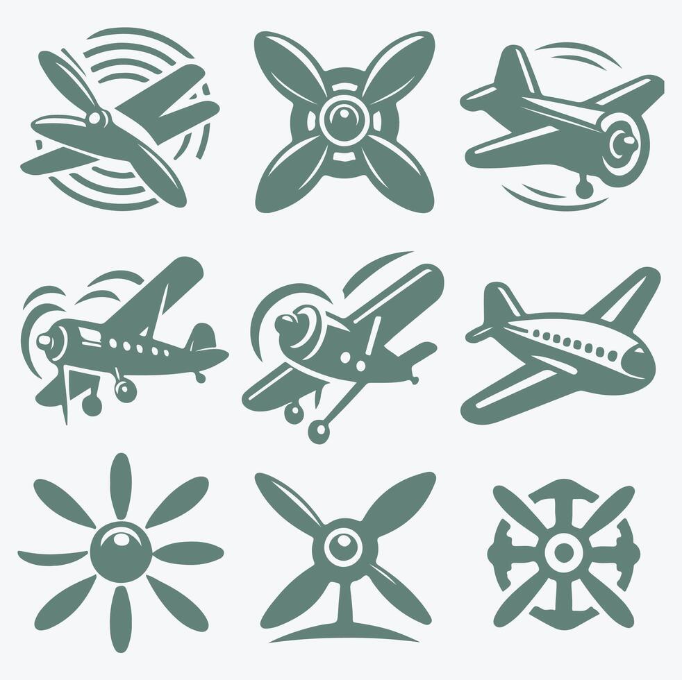 Aero Prop collection logo vector