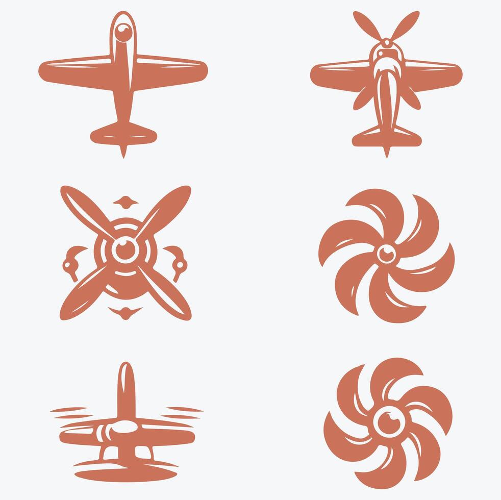 Skyward Propellers collection logo vector