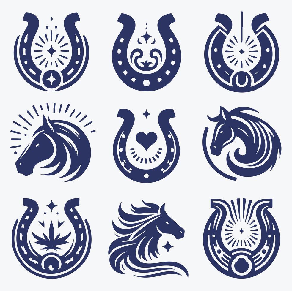 Iron Luck collection logo vector