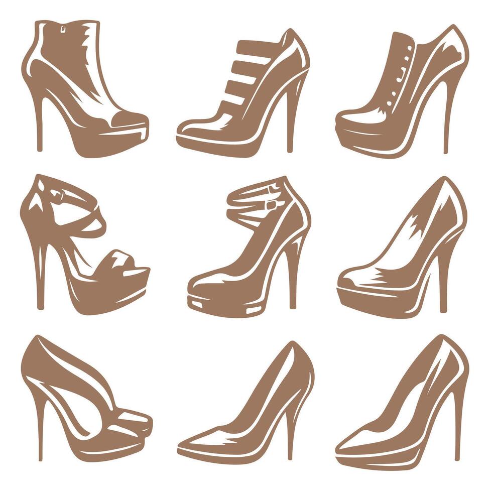 Heel Couture collection logo vector