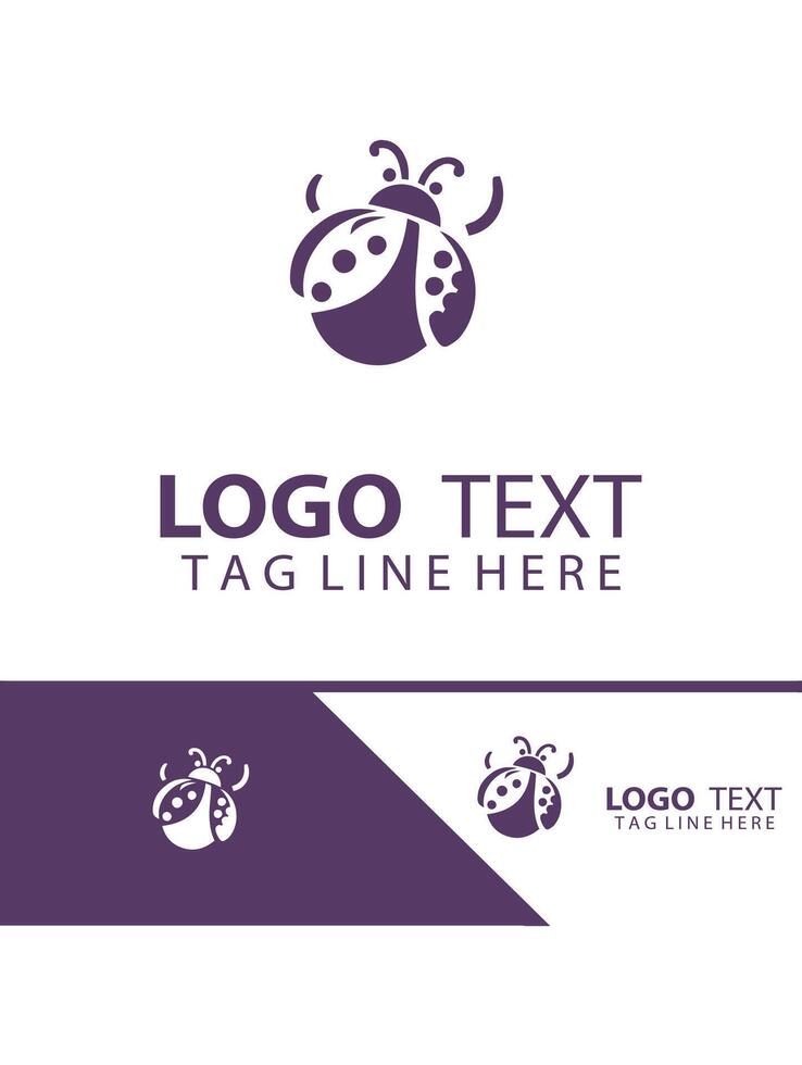 Crimson Glow Ladybug logo vector