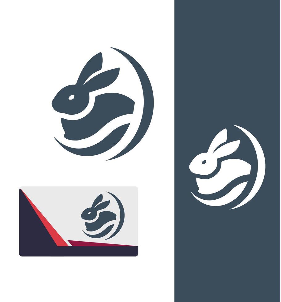Hops and Dreams Rabbit Logo vector