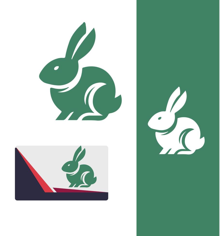 Furry Dash Rabbit Logo vector