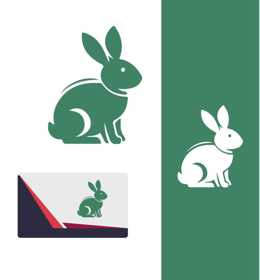 Rapid Whiskers Rabbit Logo vector