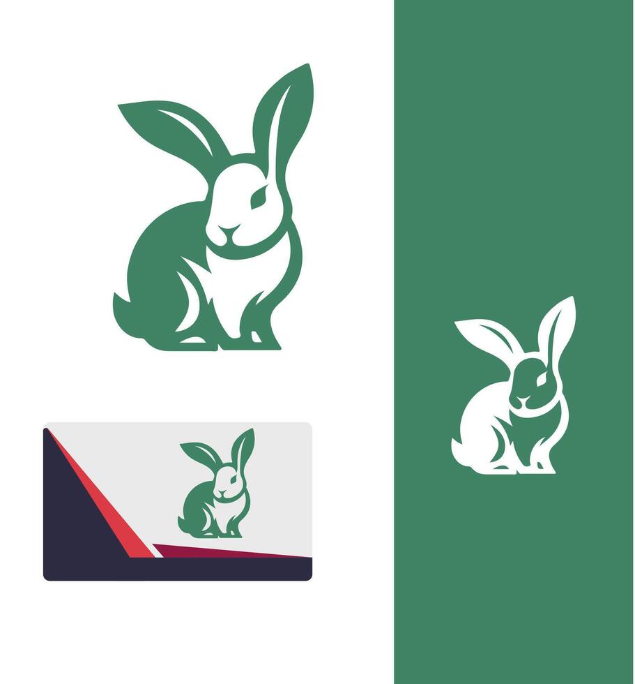 The Golden Hare Rabbit Logo vector