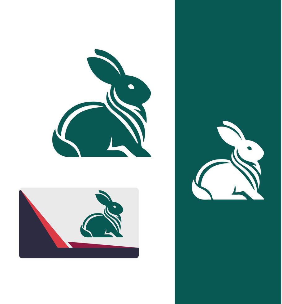 Hyper Bunny Rabbit Logo vector