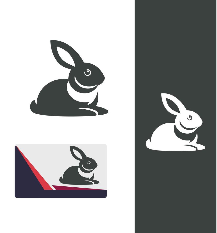 Sly Bunny Rabbit Logo vector