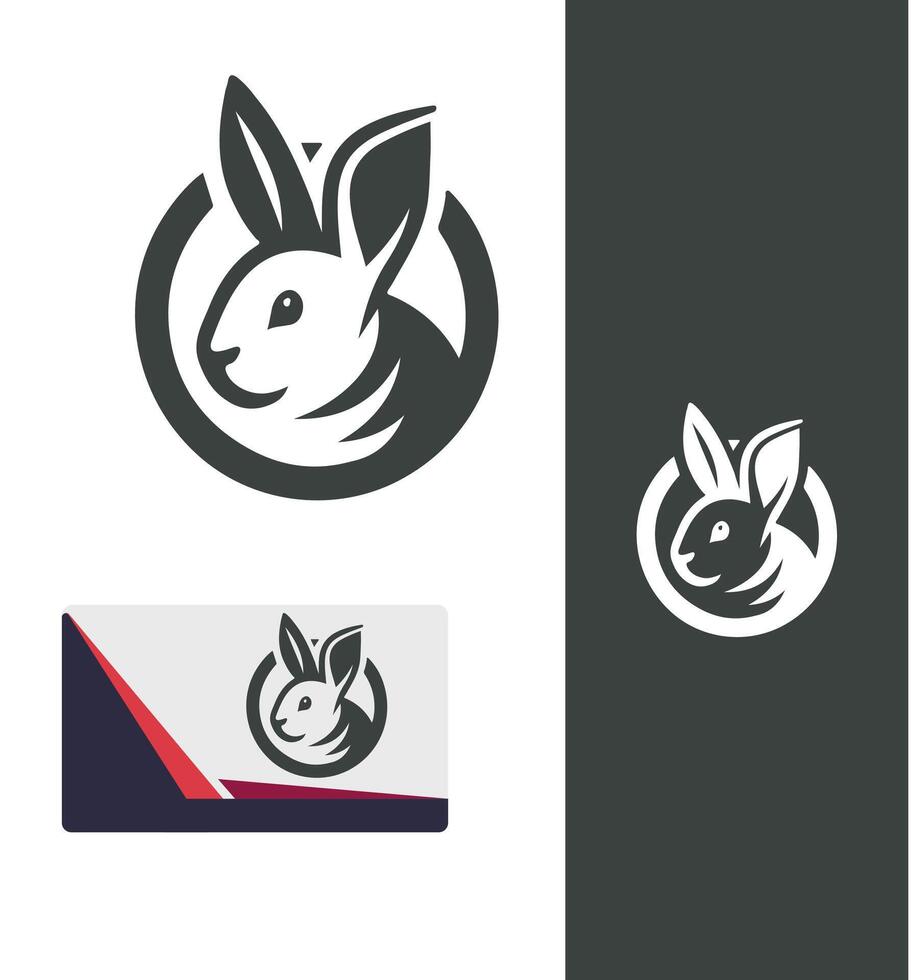 Whisker Wars Rabbit Logo vector