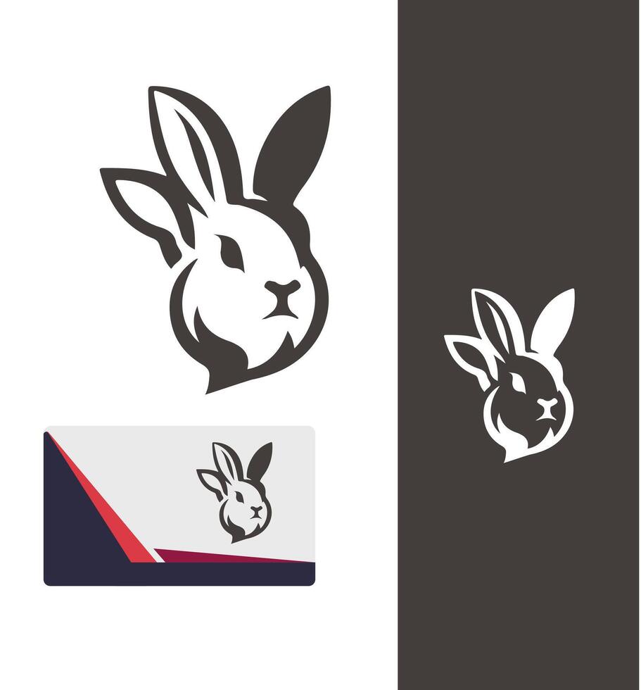 Agile Bunny Rabbit Logo vector