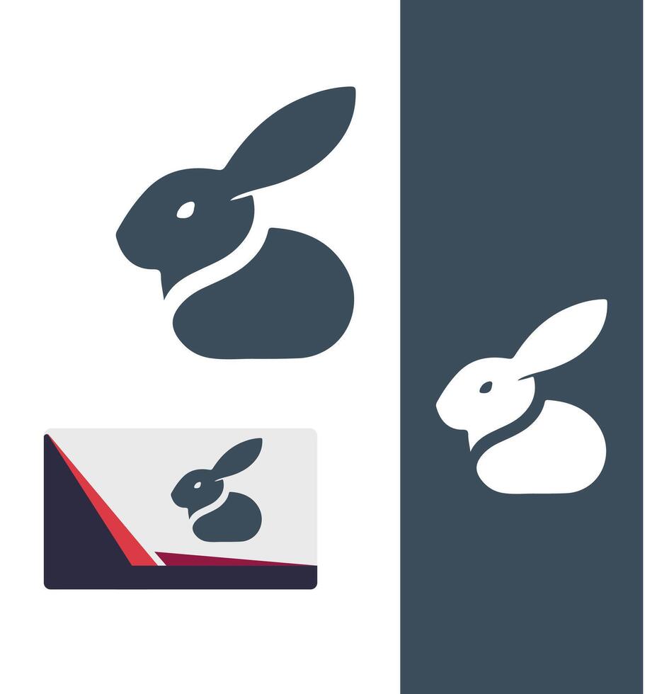 Stream Rabbit Logo Design vector