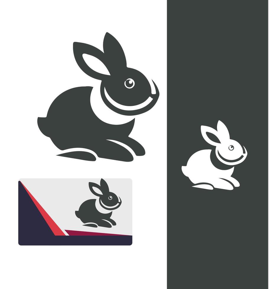 Fast Footprints Rabbit Logo vector