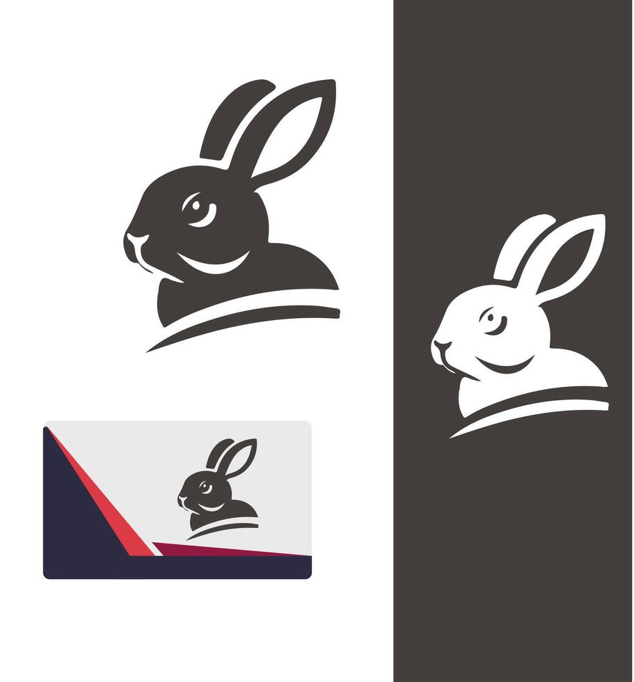 Hoppy Trails Rabbit Logo vector