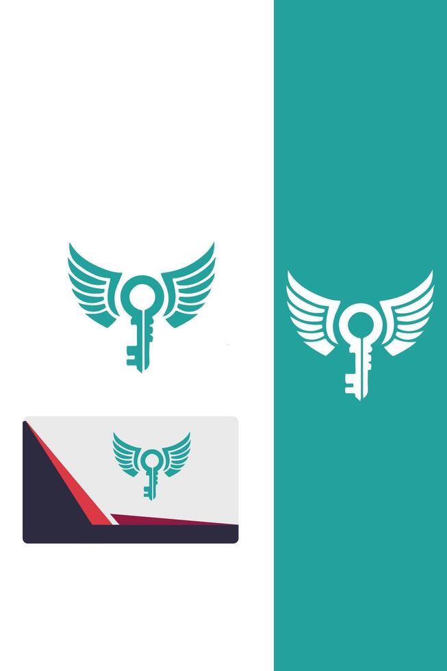 The Sky Key Wings Logo vector