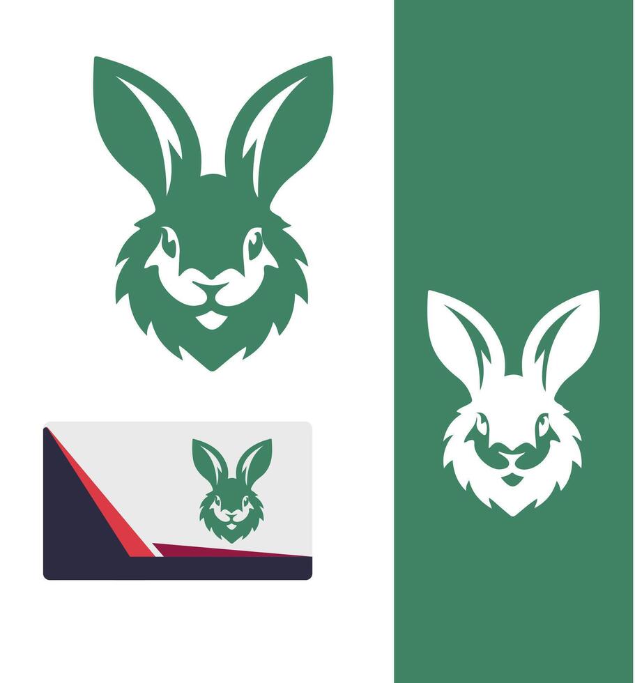 Hopping Heights Rabbit Logo vector
