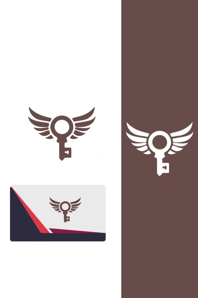 Flight Key Wings Logo vector