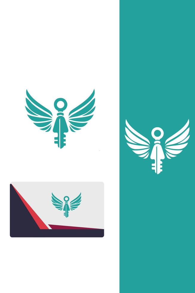 Secrets Key Wings Logo vector