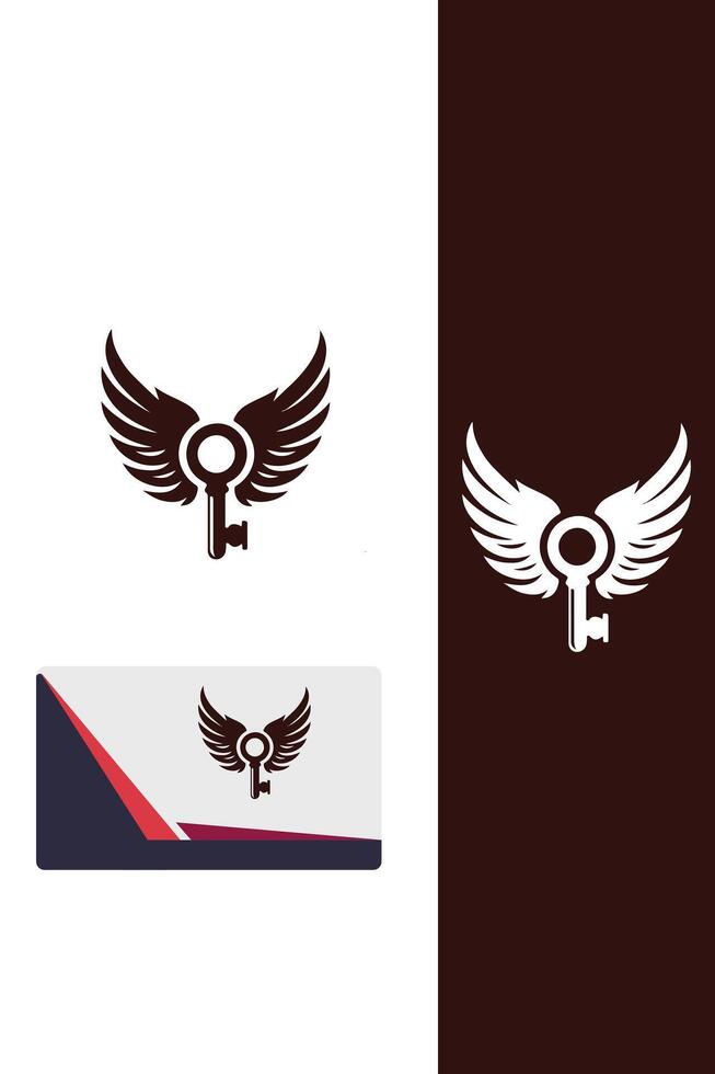 Heavenly Key Wings Logo vector
