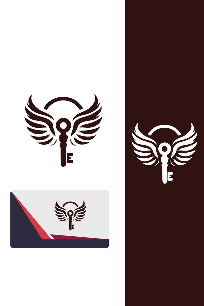 Access Key Wings Logo vector