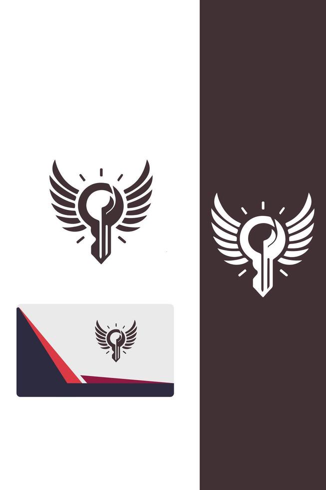 Freedom Key Logo Design vector